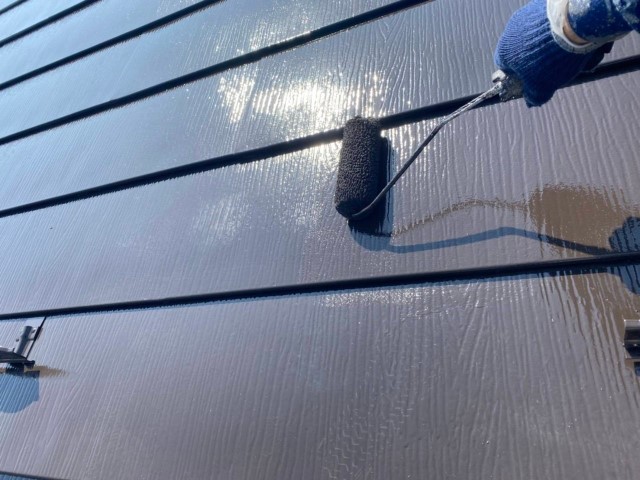 屋根上塗り施工後